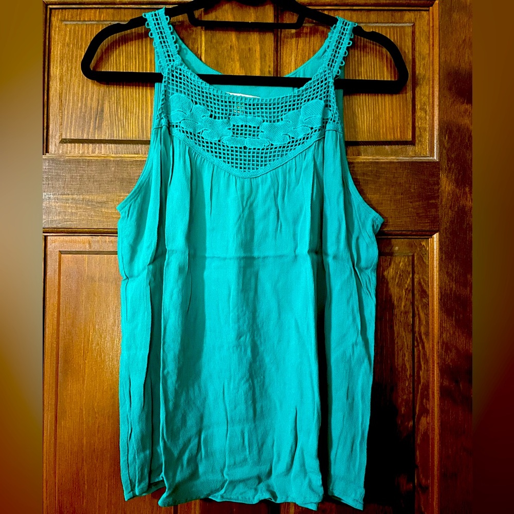 Skies Are Blue Turquoise Tank
